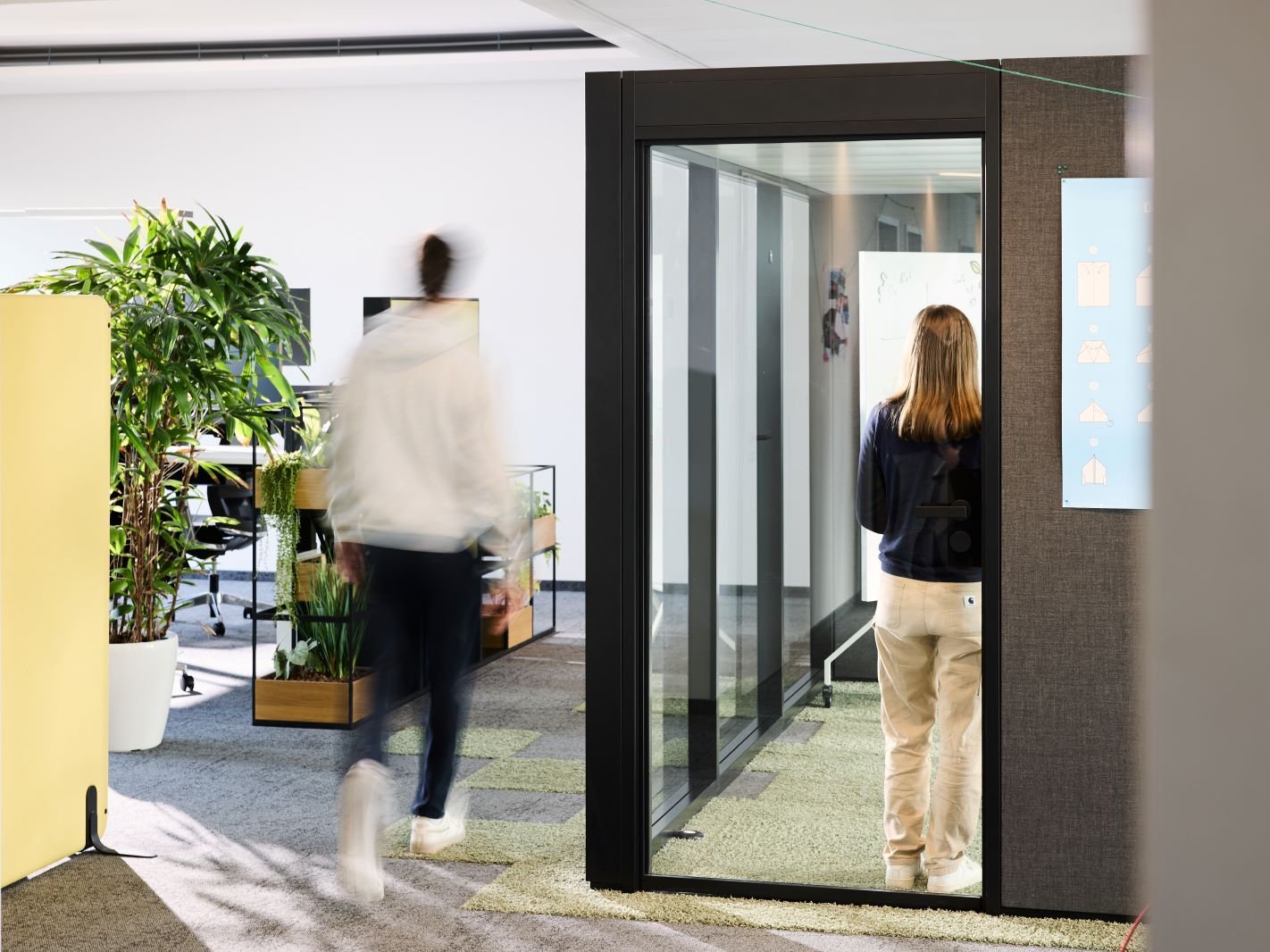 Ein Einblick in das Büro der lise und ihre Projektbüros