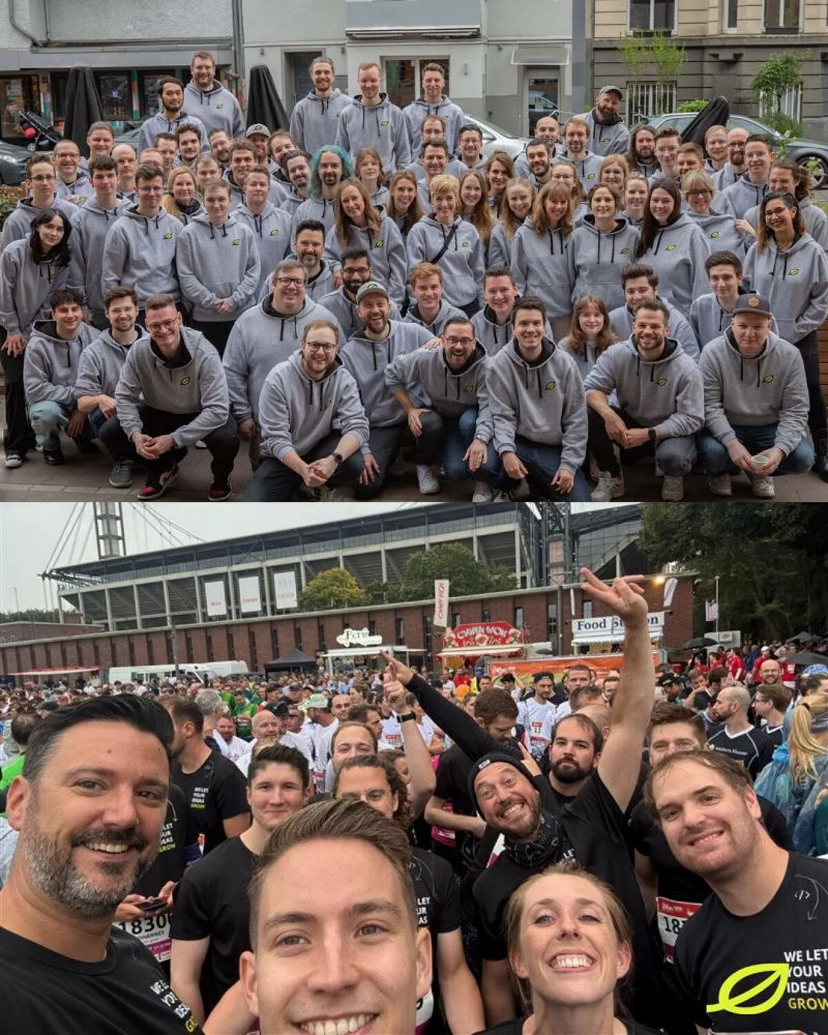 Zwei Gruppenbilder von unserem lise Team.